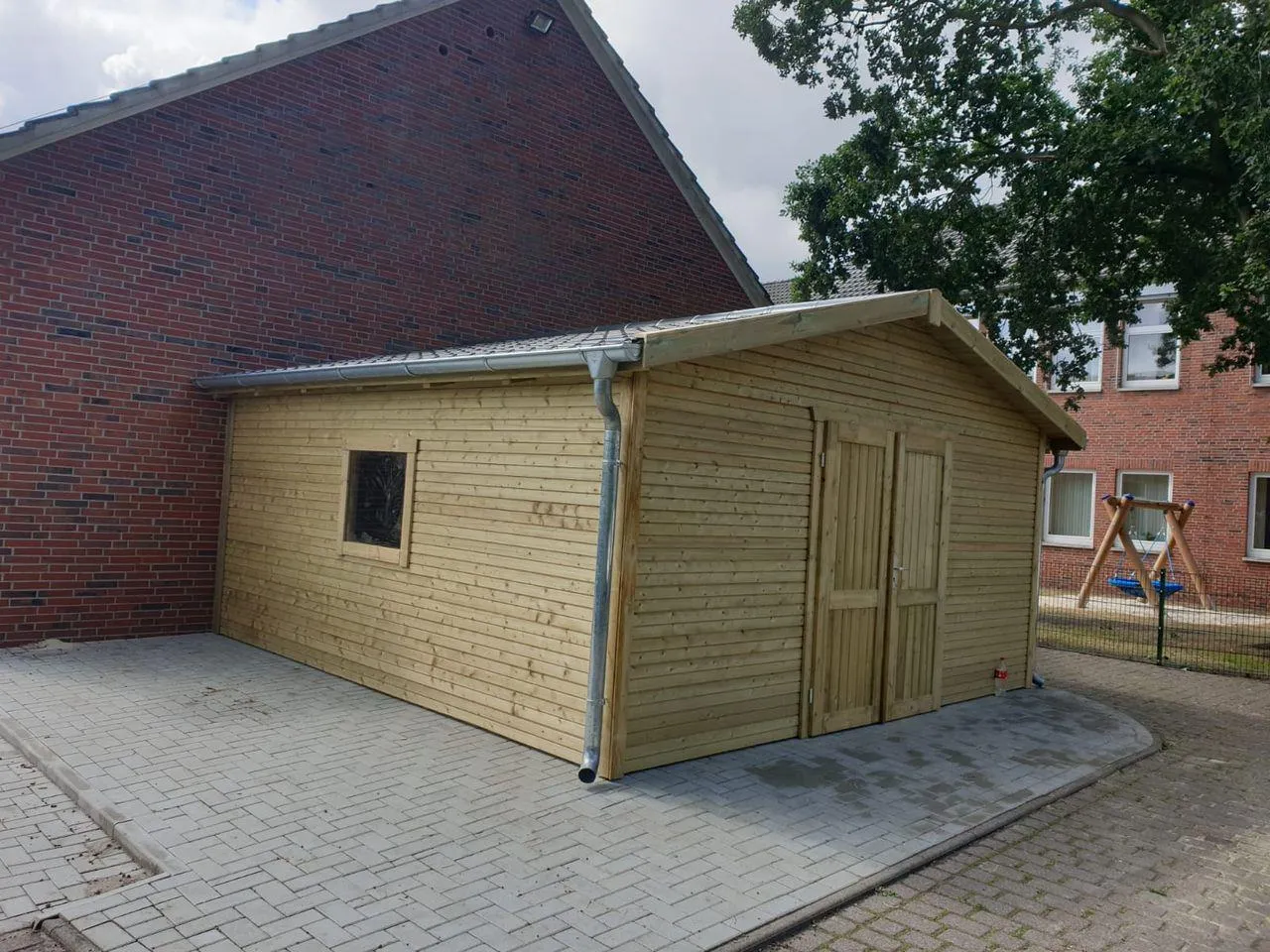 Gartenhaus und Saunahaus Montage